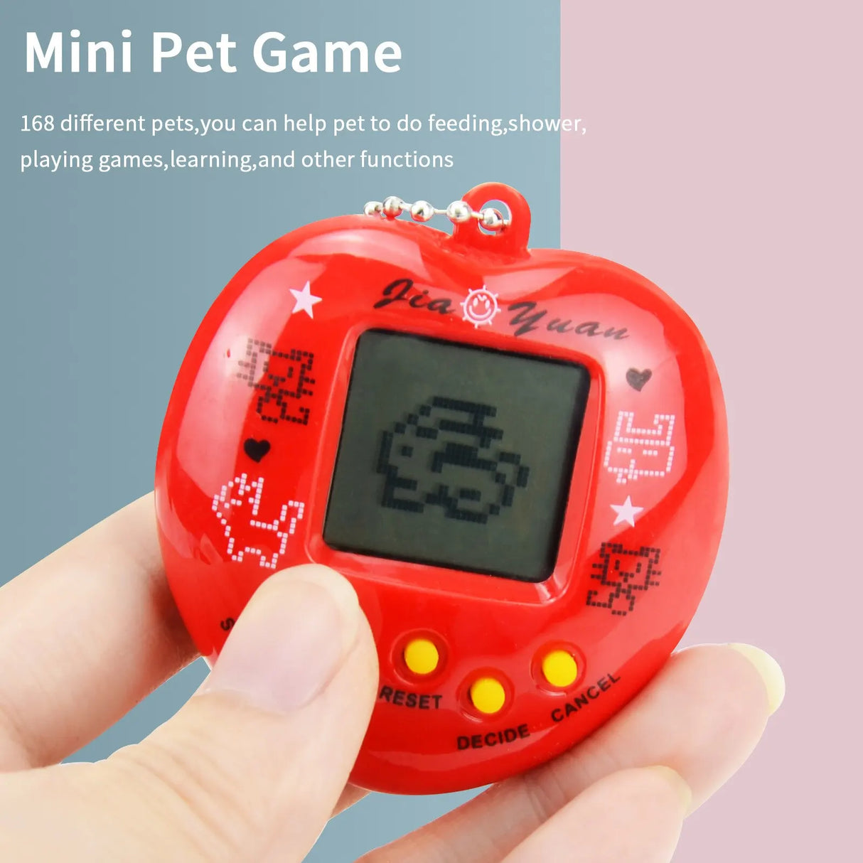 Electronic Pet Machine Handheld Game Machine Black And