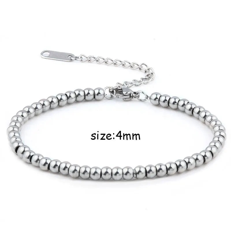 Heart Pendant Stainless Steel Bracelet Women Fashion 316L