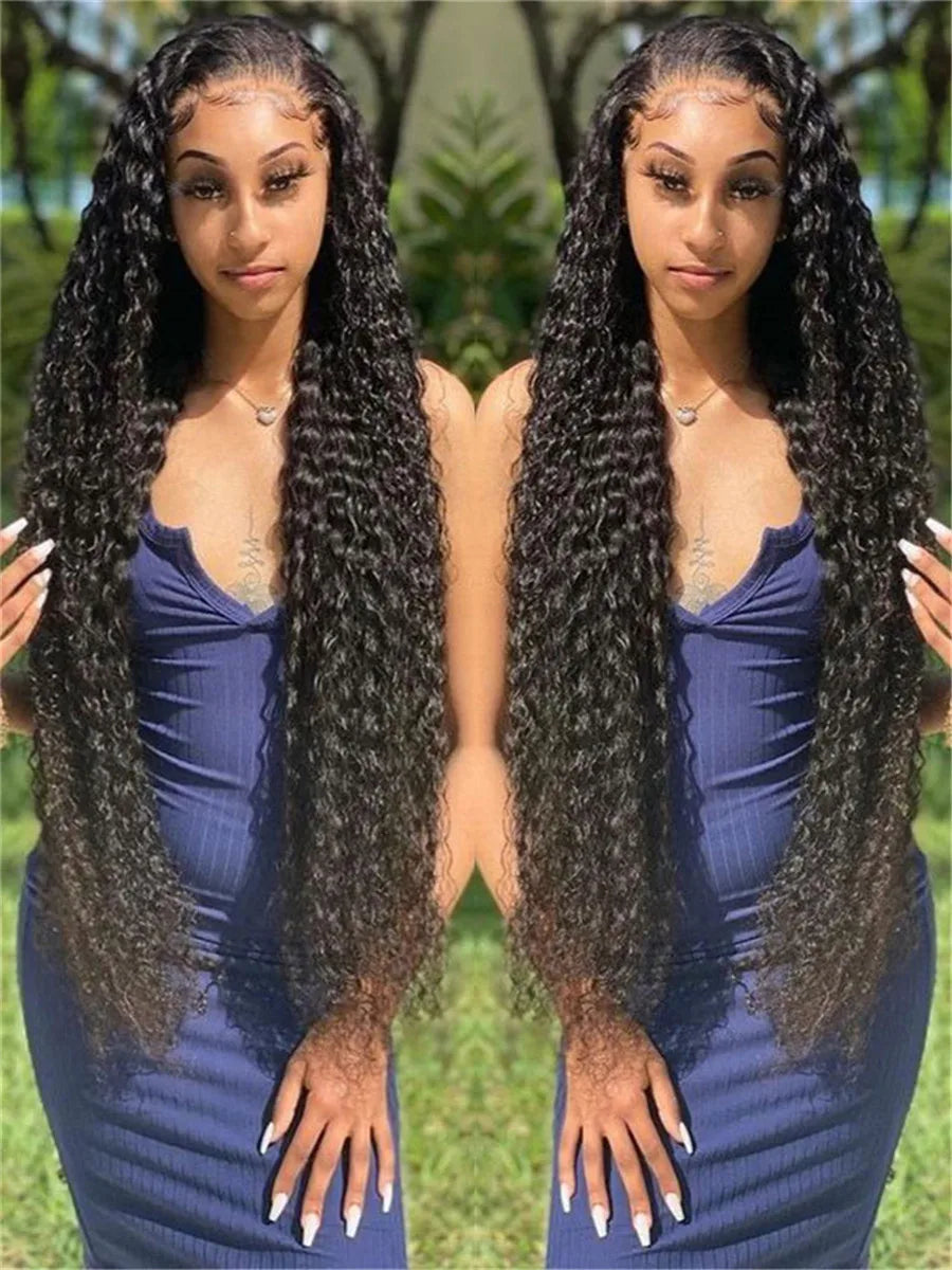 13x4 Deep Wave Hd Lace Frontal Curly Human