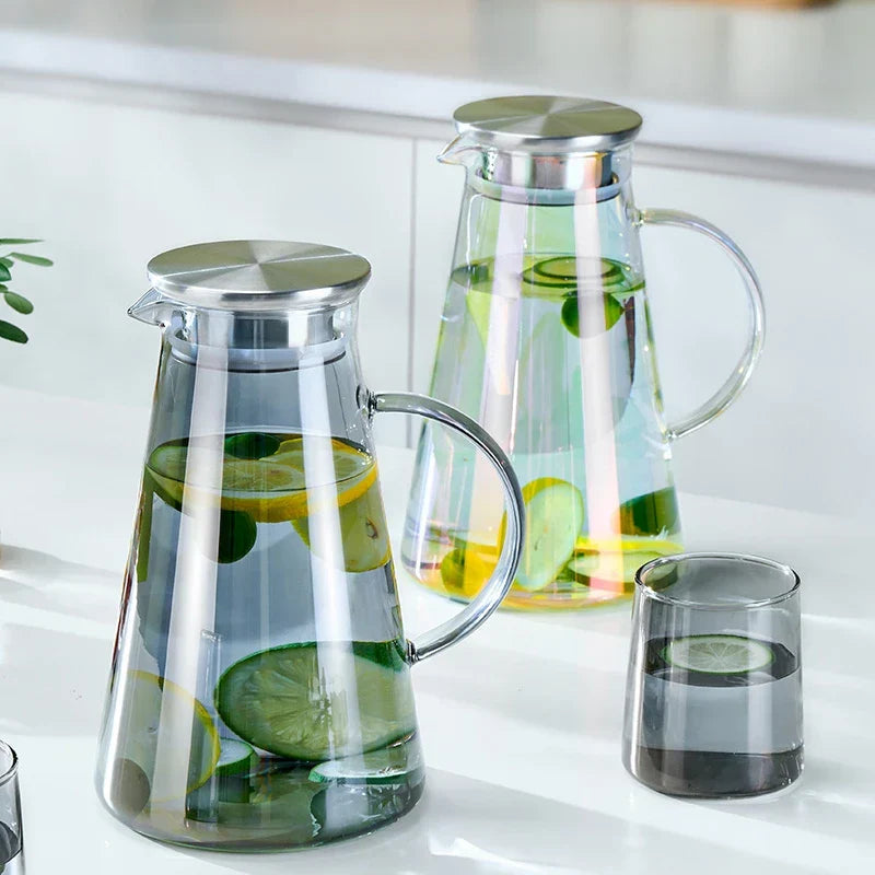 GIANXI Glass Cold Water Jug Transparent Heat Resistant