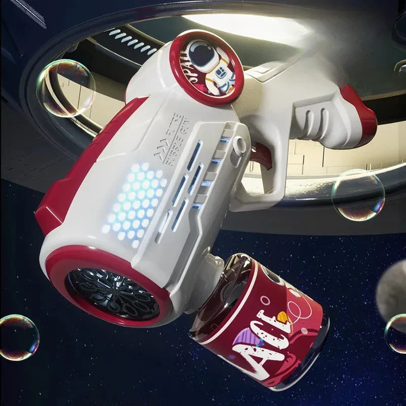 Astronaut Electric Automatic Light Bubble Machine Bubbles Gun