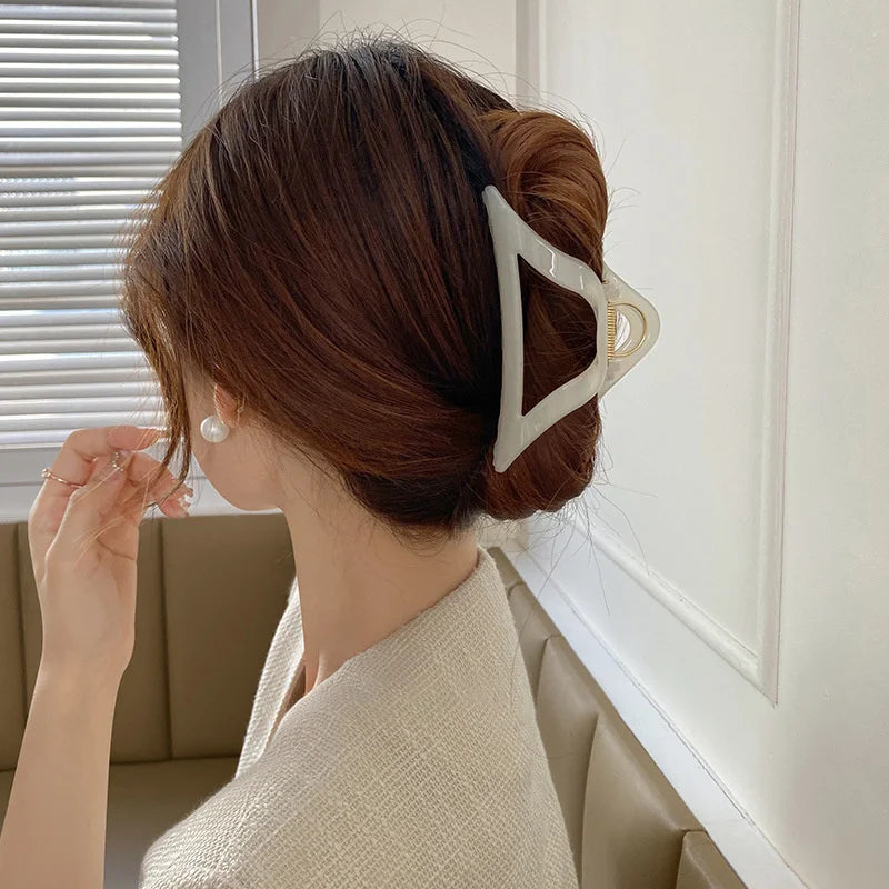 Metal Geometric Triangle Hair Claws Girls Popular Hair