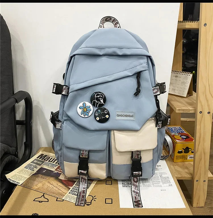 Fashion waterproof nylon women Backpack Girl travel High