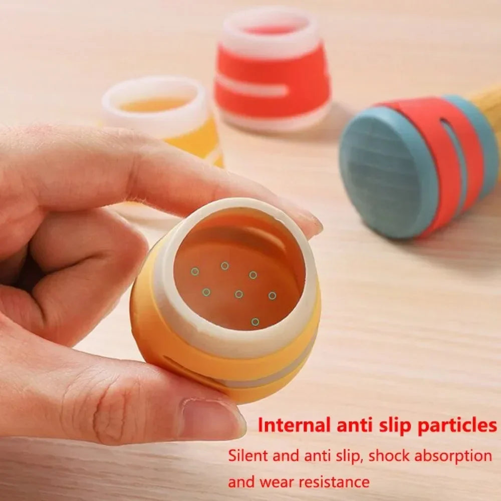 4PCS Silicone Table Chair Foot Cover Non-slip Furniture