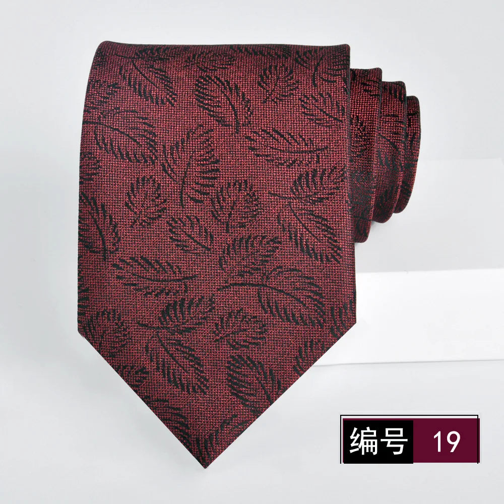 ties for men 2024 Luxury Wine Red Groom