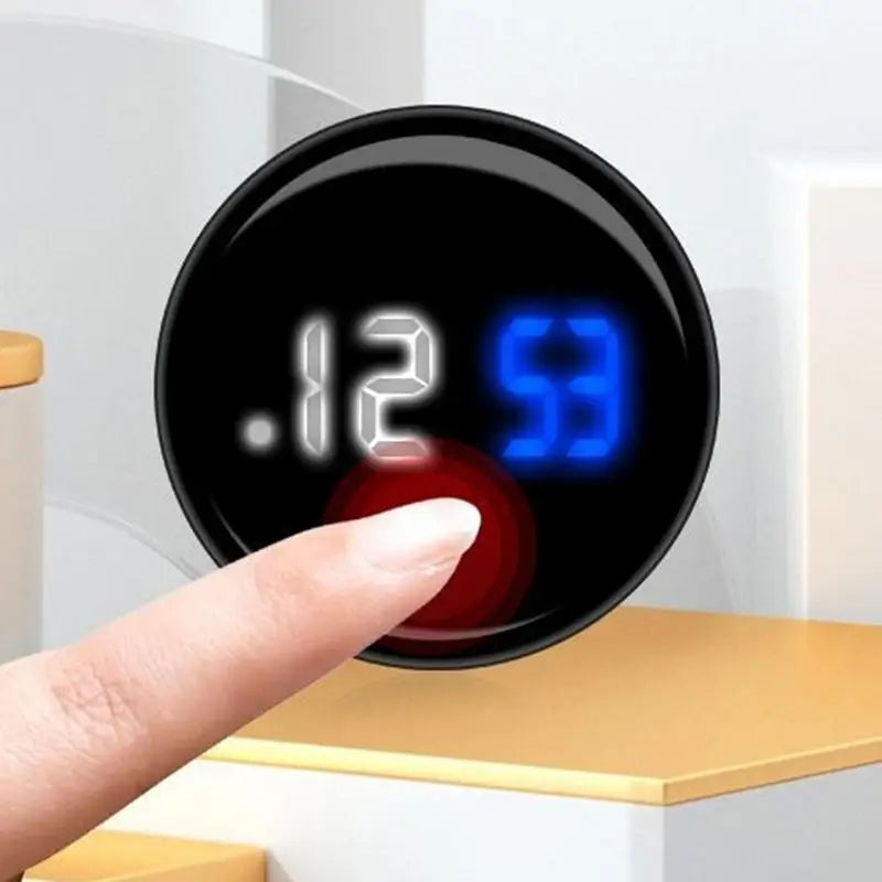car Dashboard Clock universal Stick On Dashboard Clock Waterproof Mini Electronic Touch Control Clocks Car Interior Accessories
