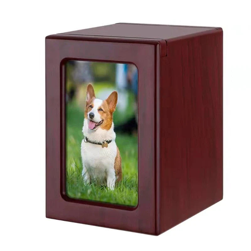 Cremation Urn Pet Cinerary Casket Happiness Memorial Box