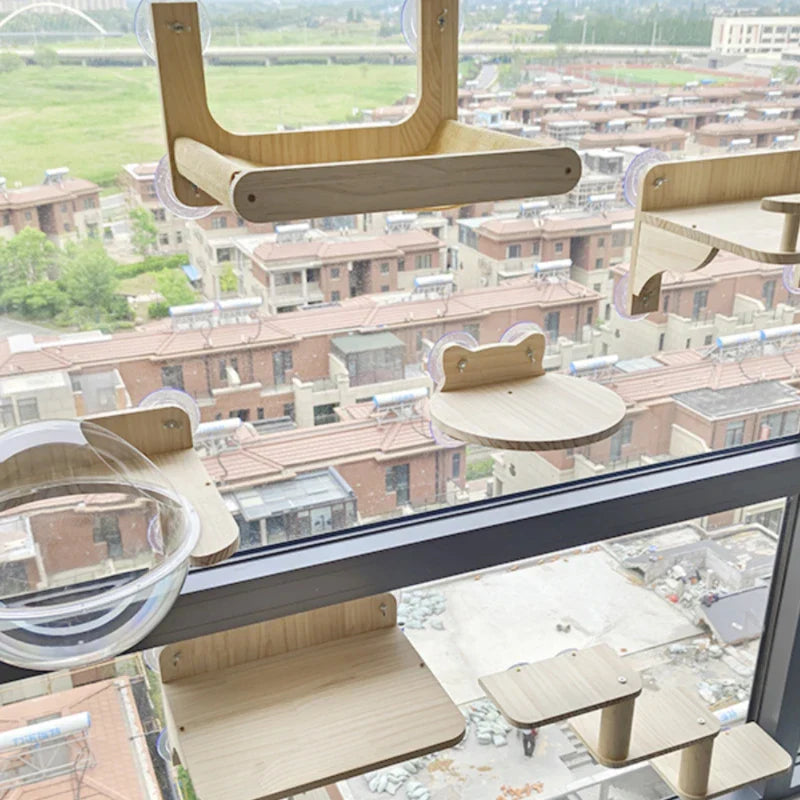 Wall Shelves for Large Cats, Tall Tower, Trees