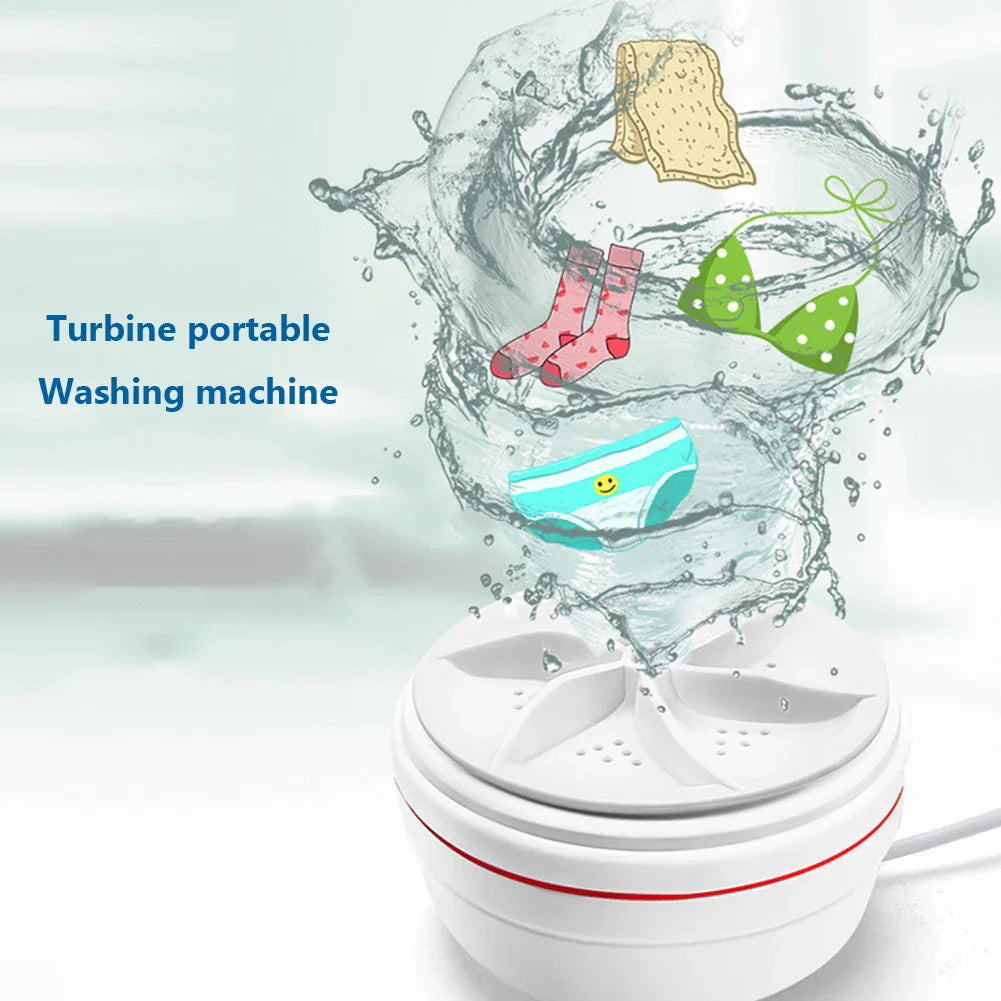 Portable Mini Turbo Washer USB Powered Cleaning Washing