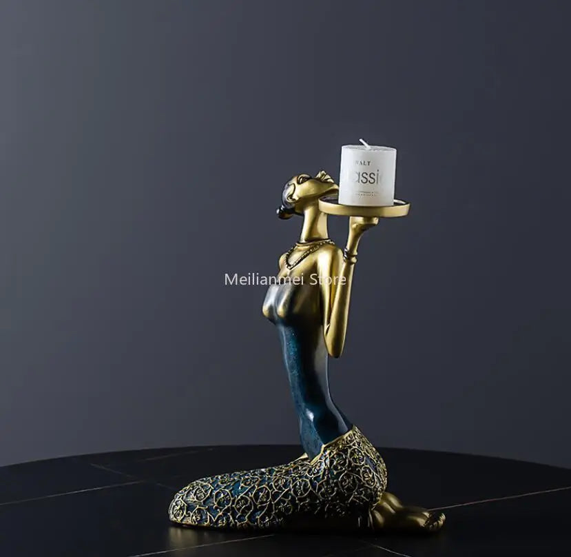 Nordic home decoration Gold candle holder Living Room