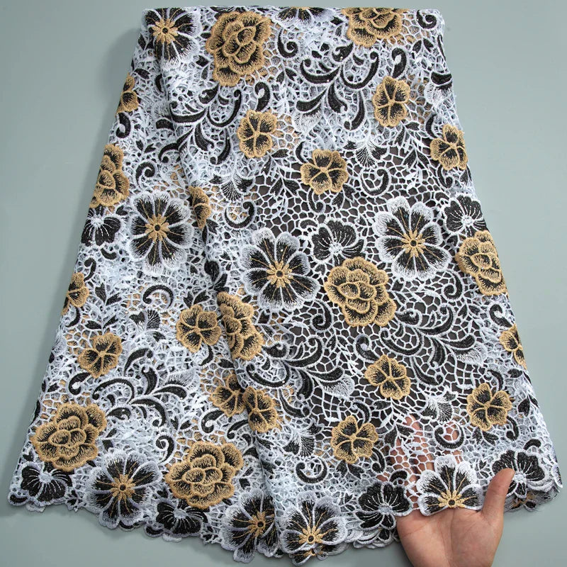 SJD LACE 2024Skin Friendly Classic African Eembroidery Guipure