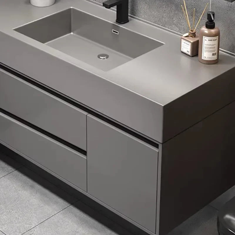 Toilet Vanity Wall Bathroom Cabinets Drawer Wall Washbasin