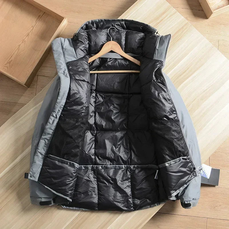 Mens Snow Parkas Hooded Windproof Waterproof Brand Down