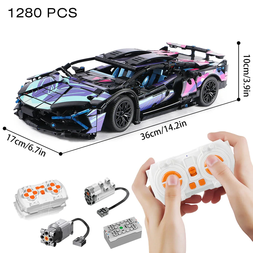 Riceblock Technical 1:14 Racing Sport Car Model Building