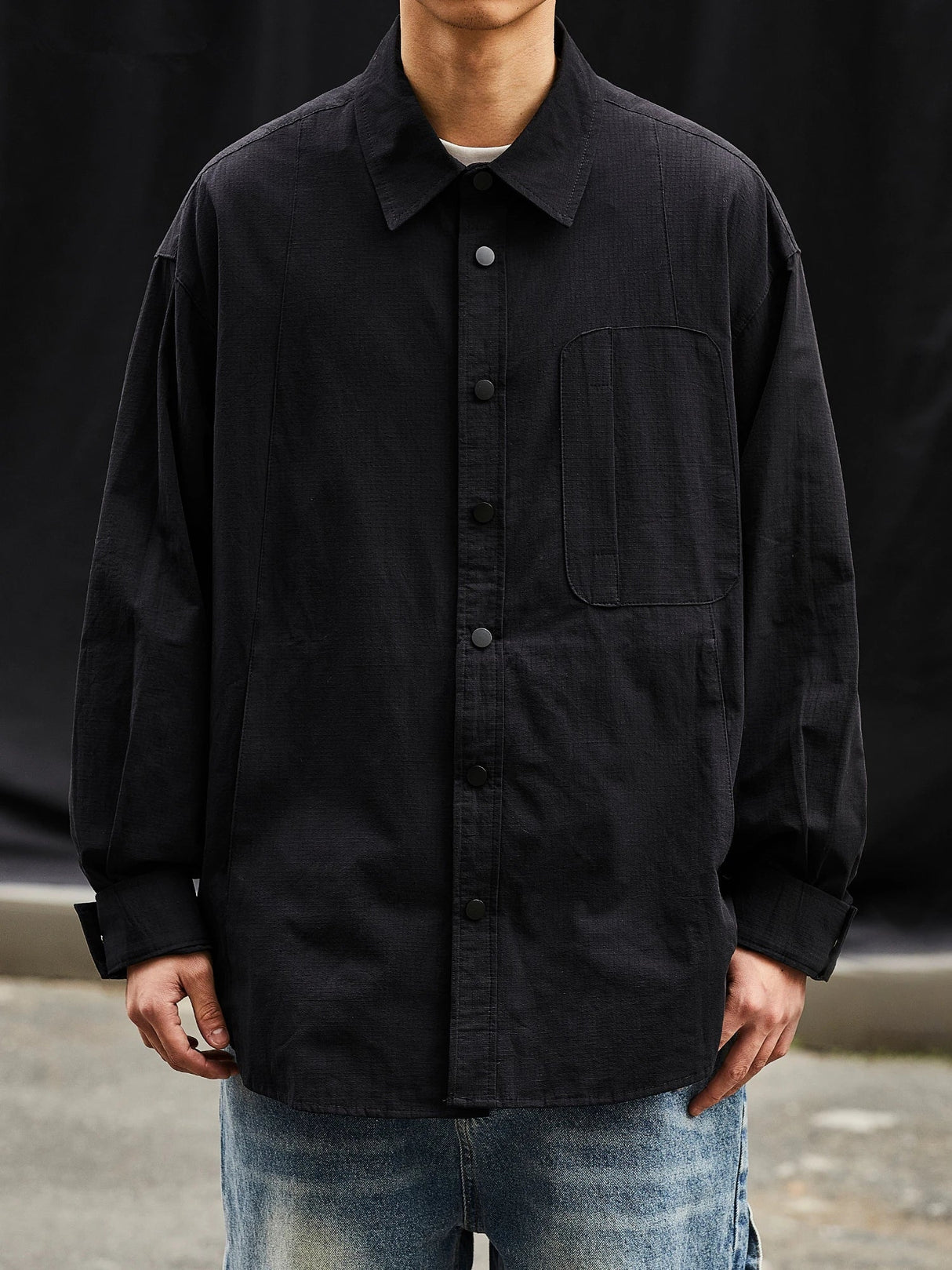 Spring Japanese Streetwear High Quality Shirt For Men
