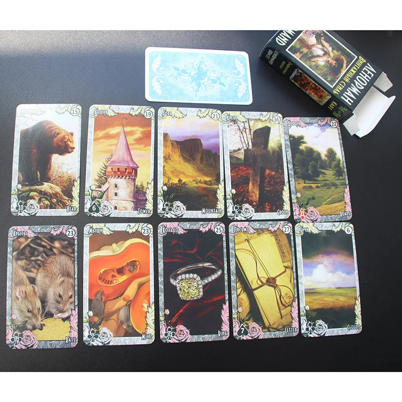 NEW Lenormand Russian Version Oracle Tarot Cards Board
