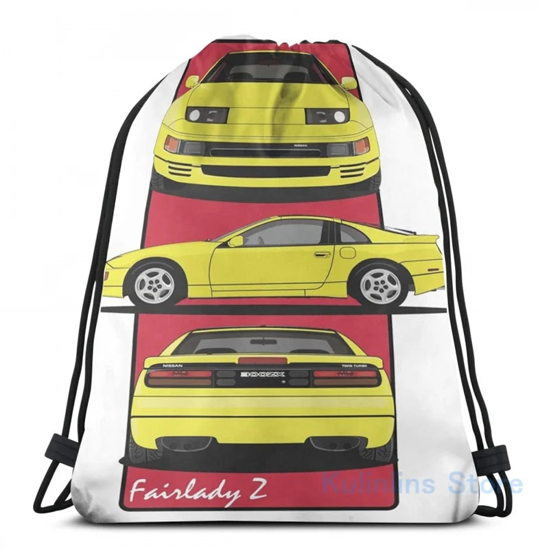 Funny Graphic print Nissan 300zx USB Charge Backpack