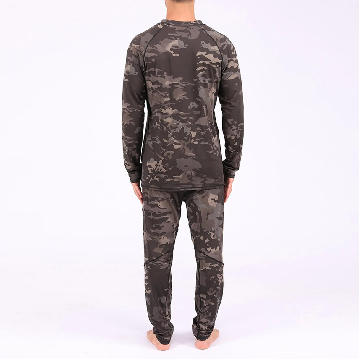 Men'S Camouflage Print Fitness T-Shirt Quick-Drying Tops Trousers