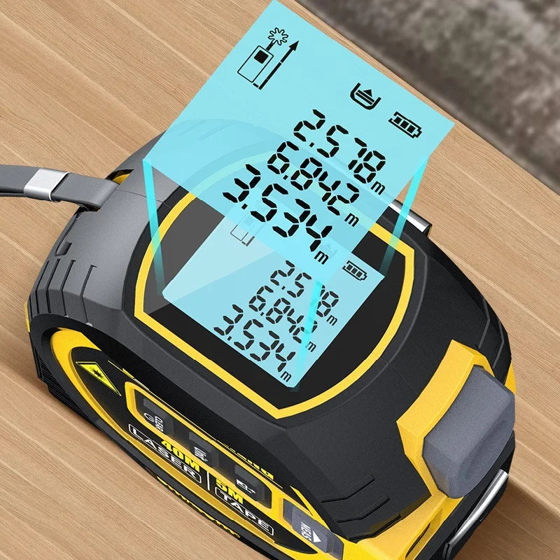 3In1 Laser Tape Measure Laser Rangefinder 60cm Accurate