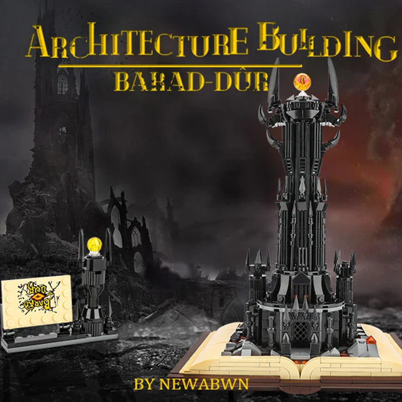 Creative Black Tower Magic Book Building Block Book