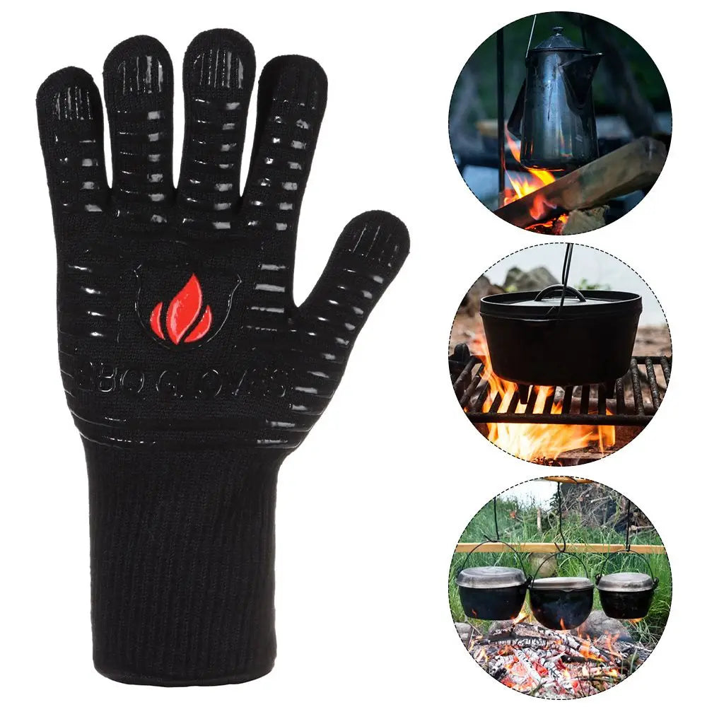 1Pc Fire Heat Glove Heat insulation Fire-resistant Glove