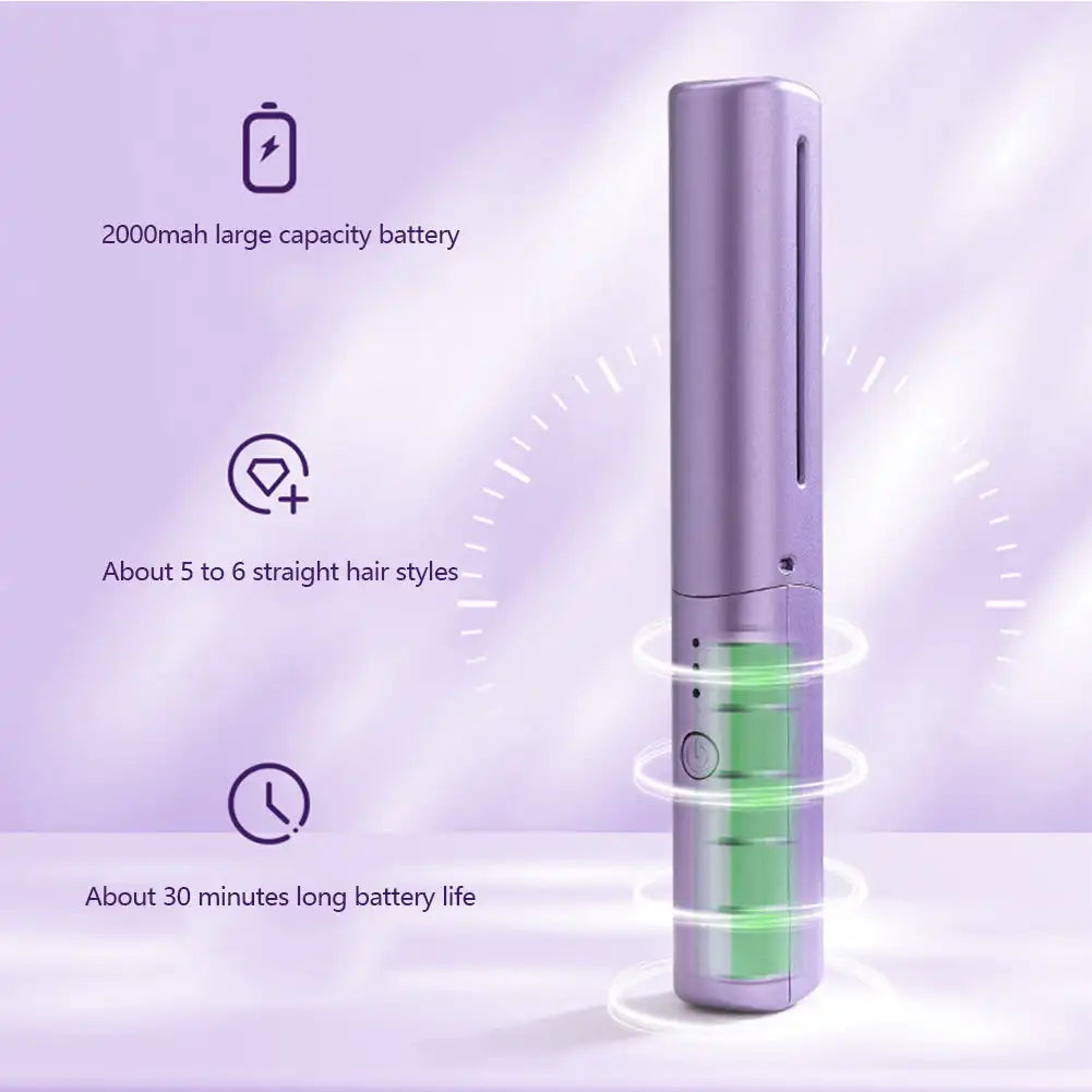 Portable Mini Electric Hair Brush Dual Use Hair