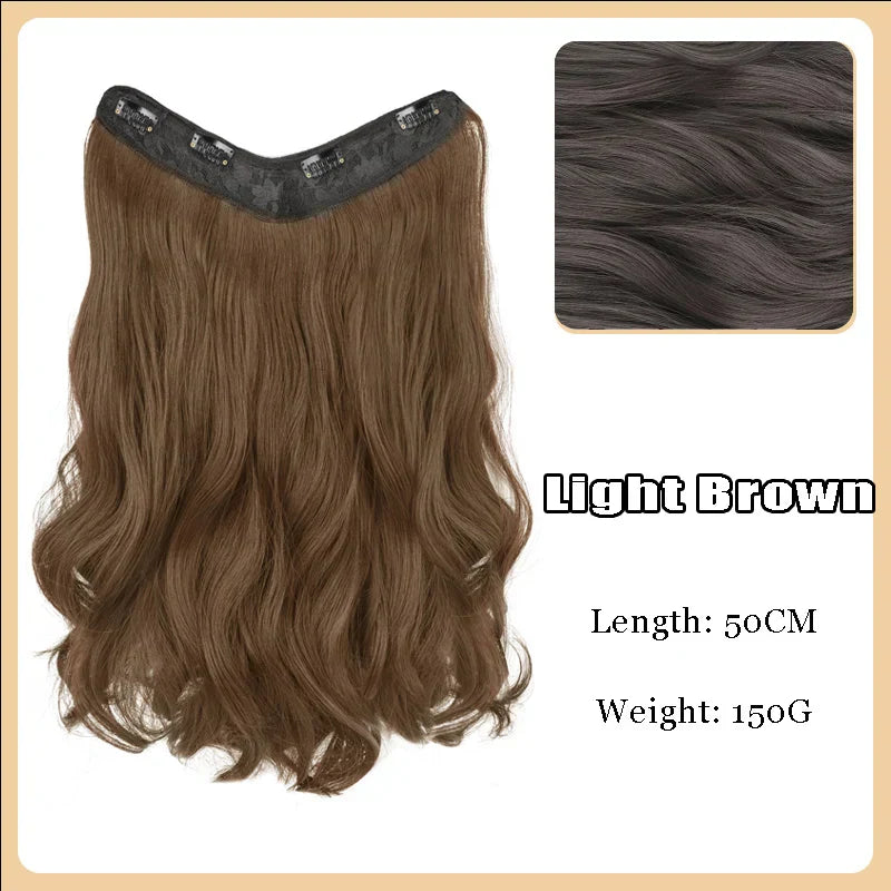 AS-Part Synthetic Clip In Hair Extension Long Thick