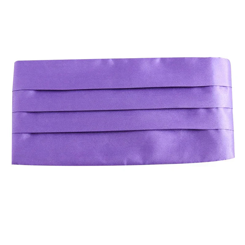 Ikepeibao Men's Classic Black Cummerbund Adjustable