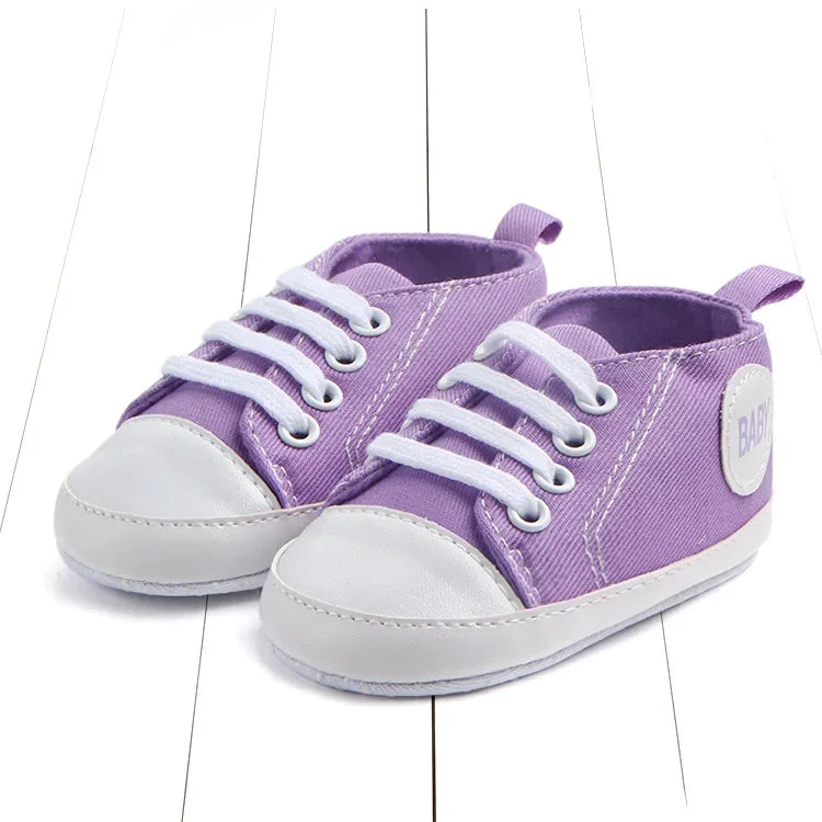 Baby Canvas Classic Sports Sneakers Newborn Baby Boys