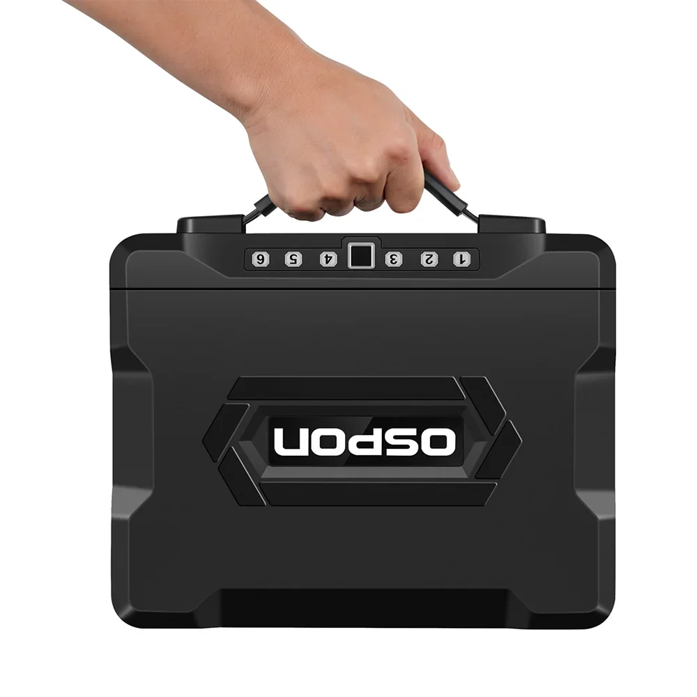 Quick-Access Fingerprint Safe Box Password Solid Steel Security