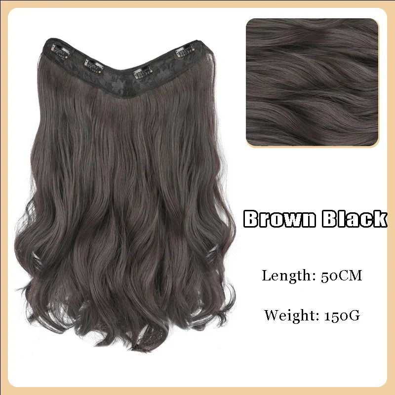 AS-Part Synthetic Clip In Hair Extension Long Thick