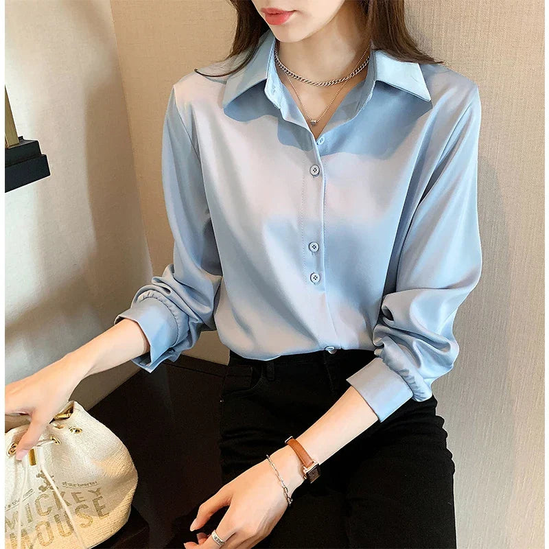 Plus Size Shirts Spring Summer Fashion Female Long