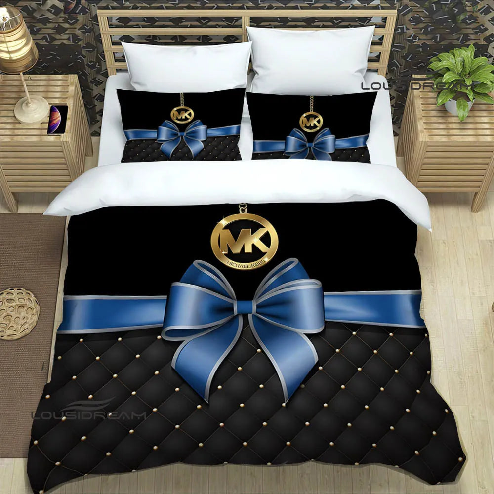 M-Michael-Kors logo printed Bedding Sets exquisite supplies set