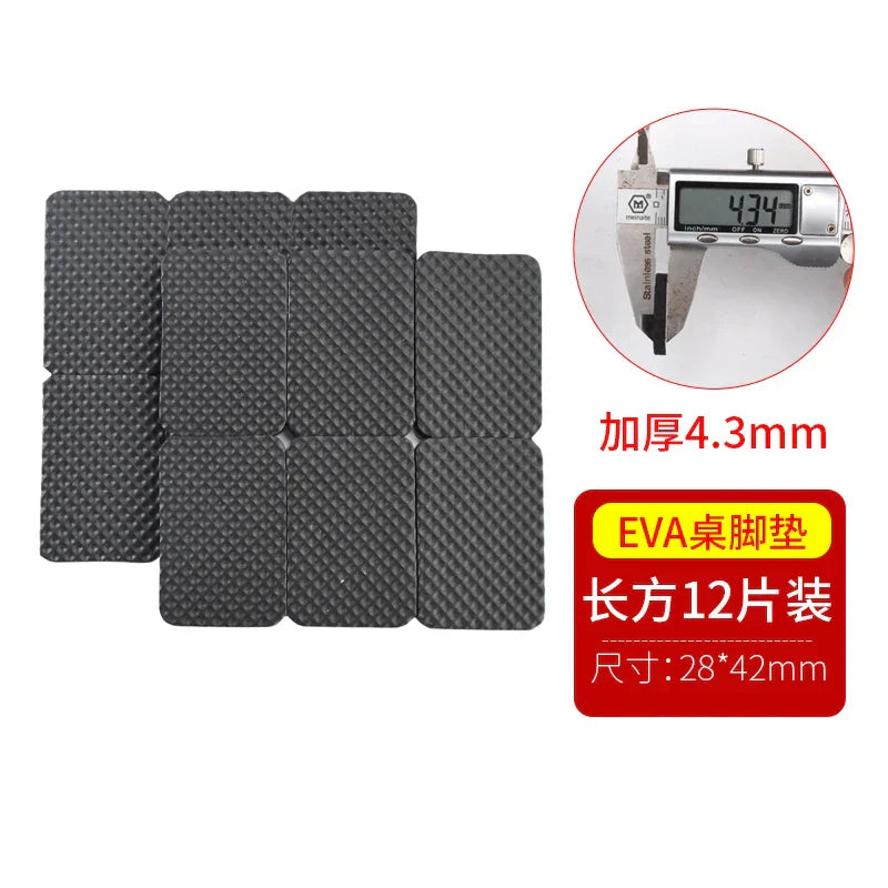 Round Square Furniture Stool Silent Wear-resistant Non-slip Rubber