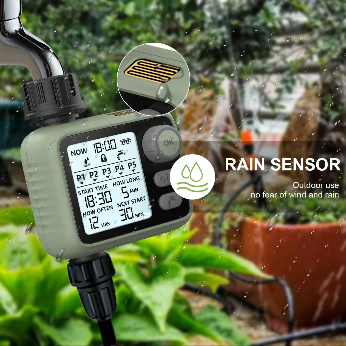 Eshico Garden Water Timer Automatic Watering System Greenhouse