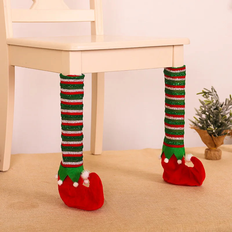 New Year's Party Home Decoration Table Leg Cover