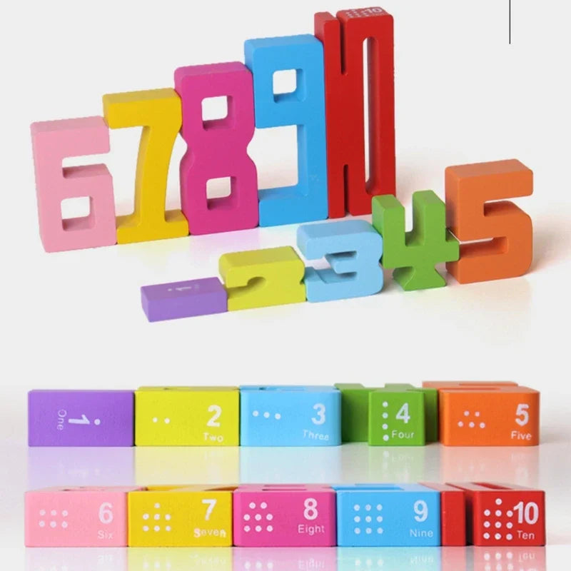 3D Digital Puzzle Number Building Block Set Baby