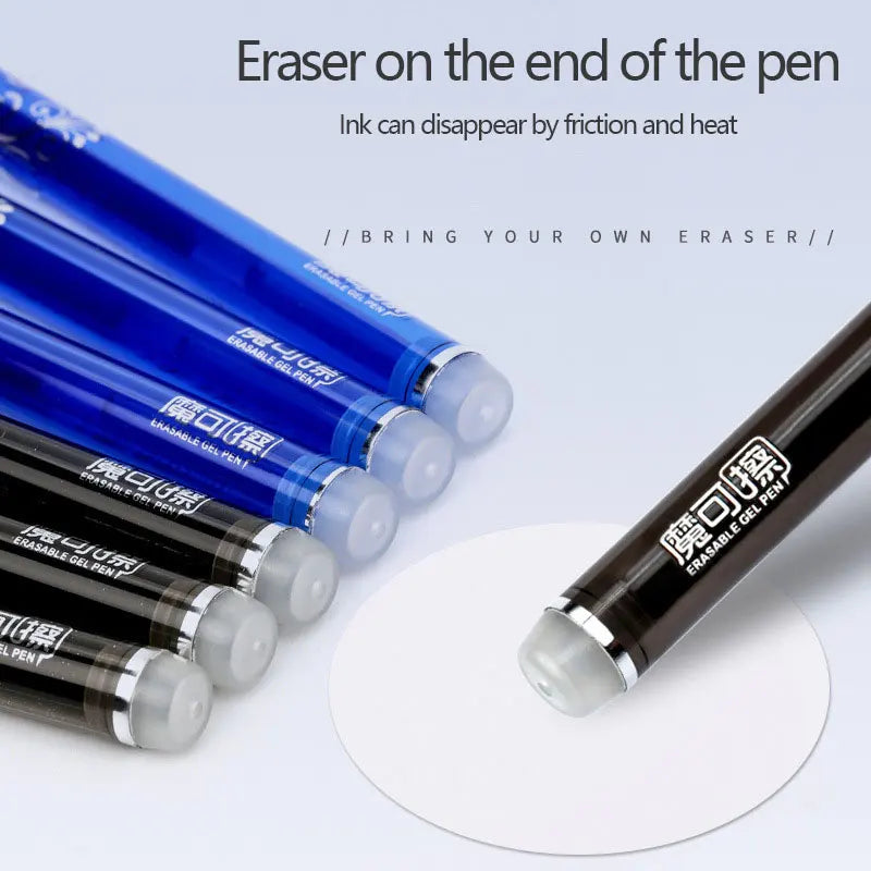 85Pcs/Set Erasable Pen Gel Pens 0.5mm Blue/Black ink