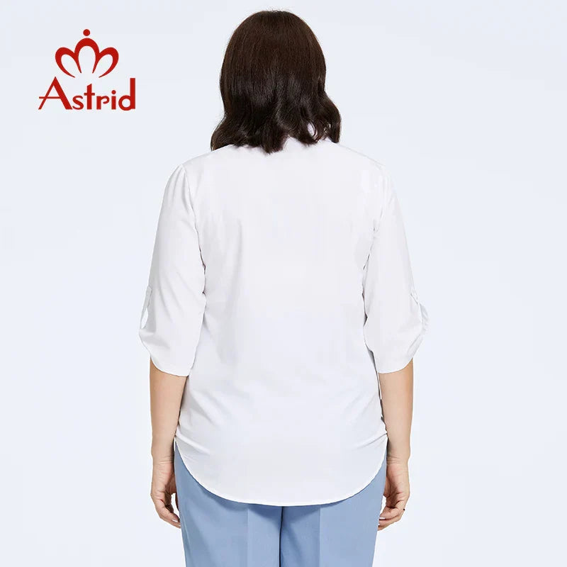 Astrid Autumn Womens Shirt Blouses 2023 Elegant Office