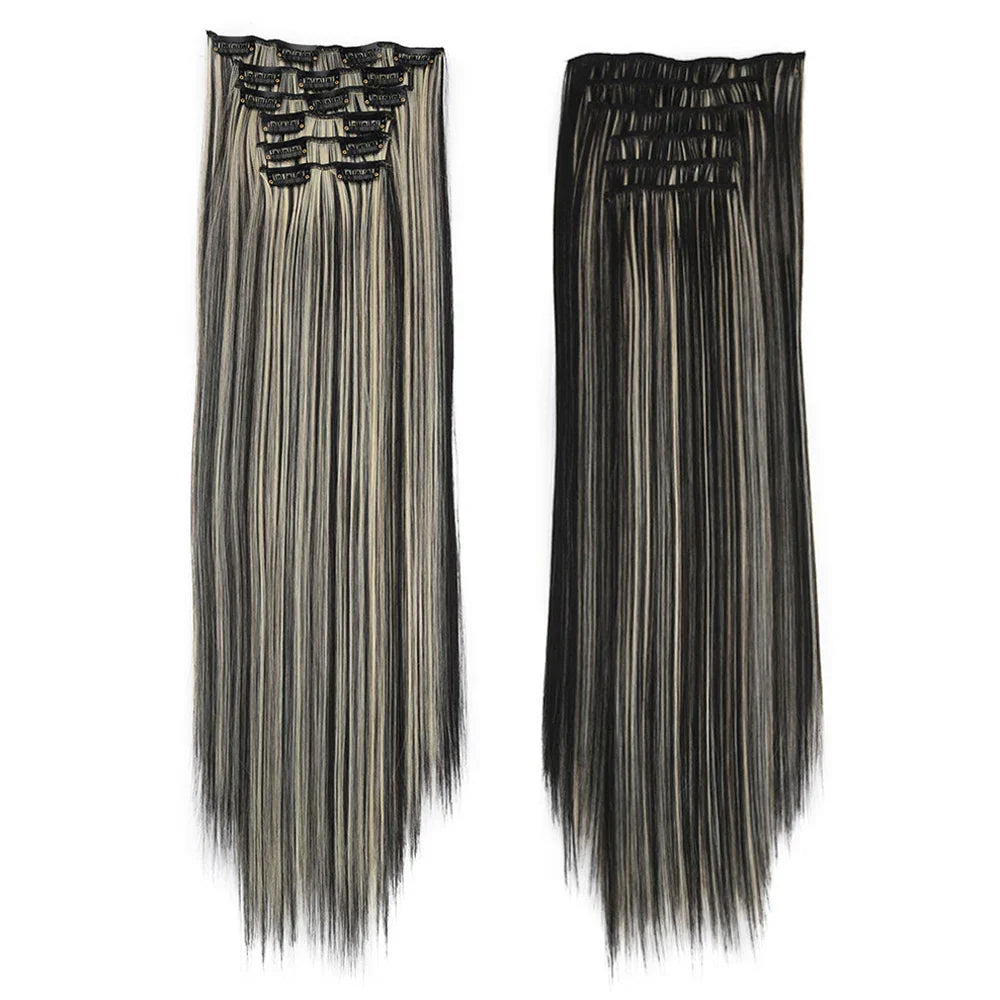 Synthetic Clip in Hair Extensions 6 Pcs/Set 16
