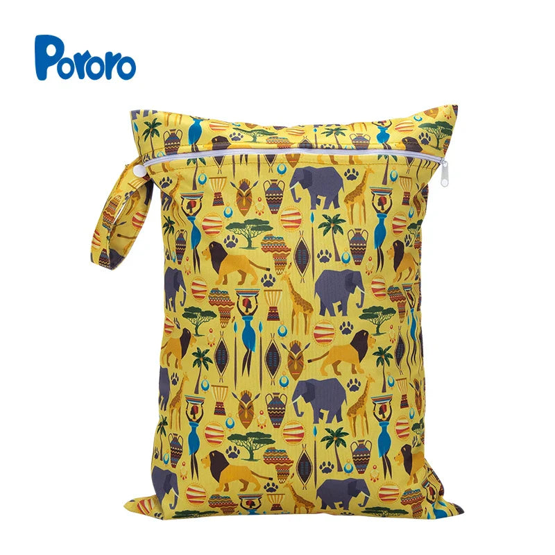 30*40cm Zippered Nappy Wetbags Waterproof Wet Dry Bag