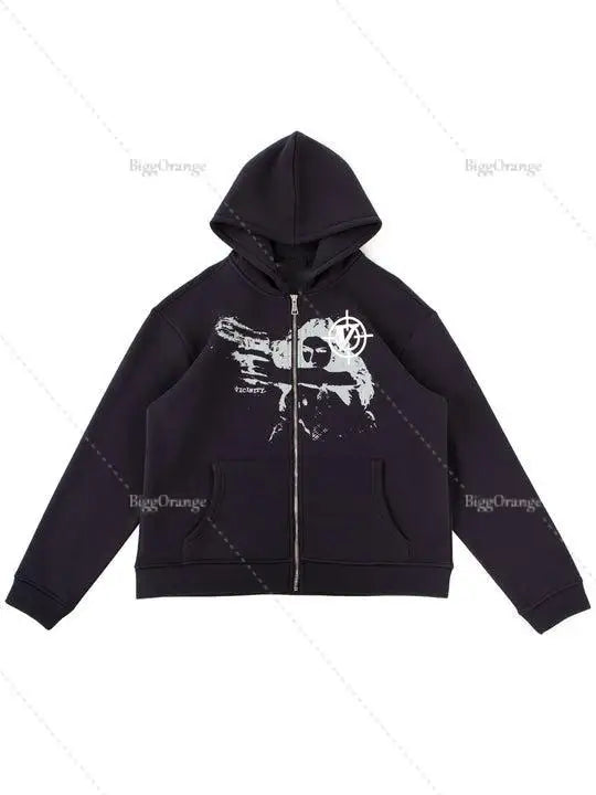 High quality Men Hip Hop Sweatshirt Hoodie Print