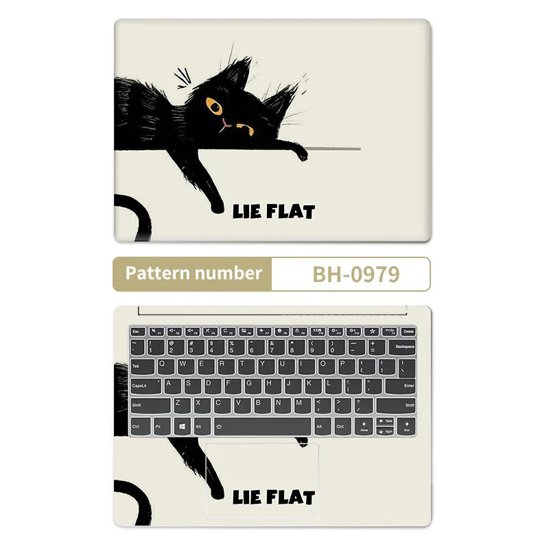 Laptop Skins Stickers Cat Cover Vinly Skin 13.3"15.6"17"Cartoon