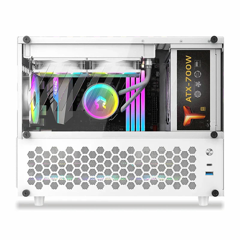 METALFISH S6 Computer Compact White Case Gaming PC
