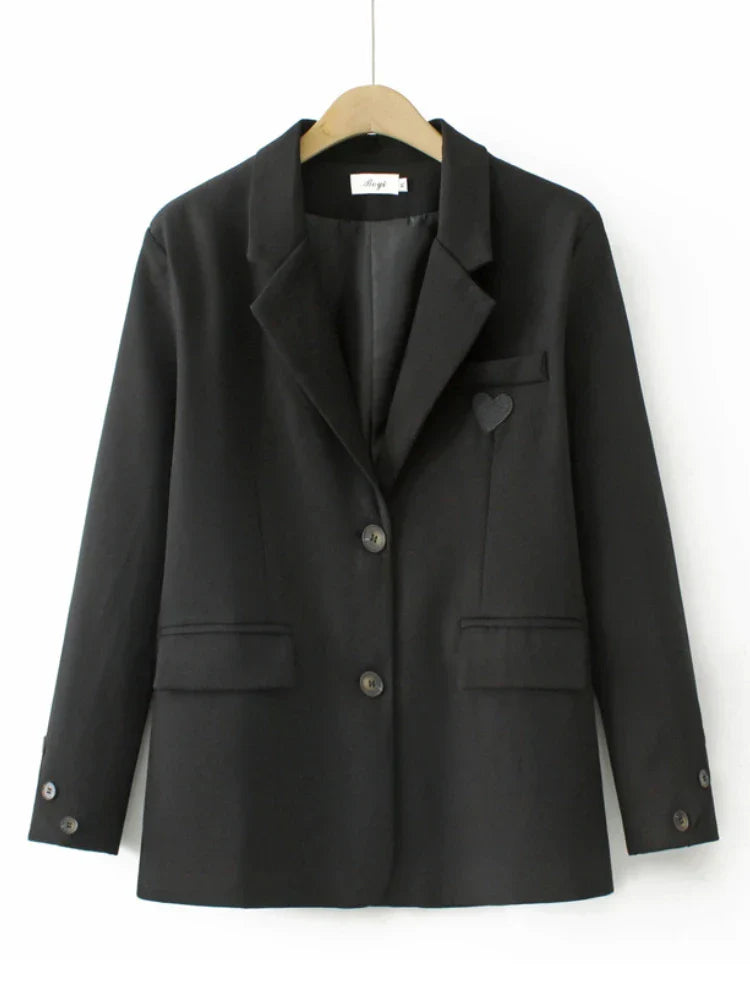 Fashion Sweet Blazers for Women Long Sleeves Button