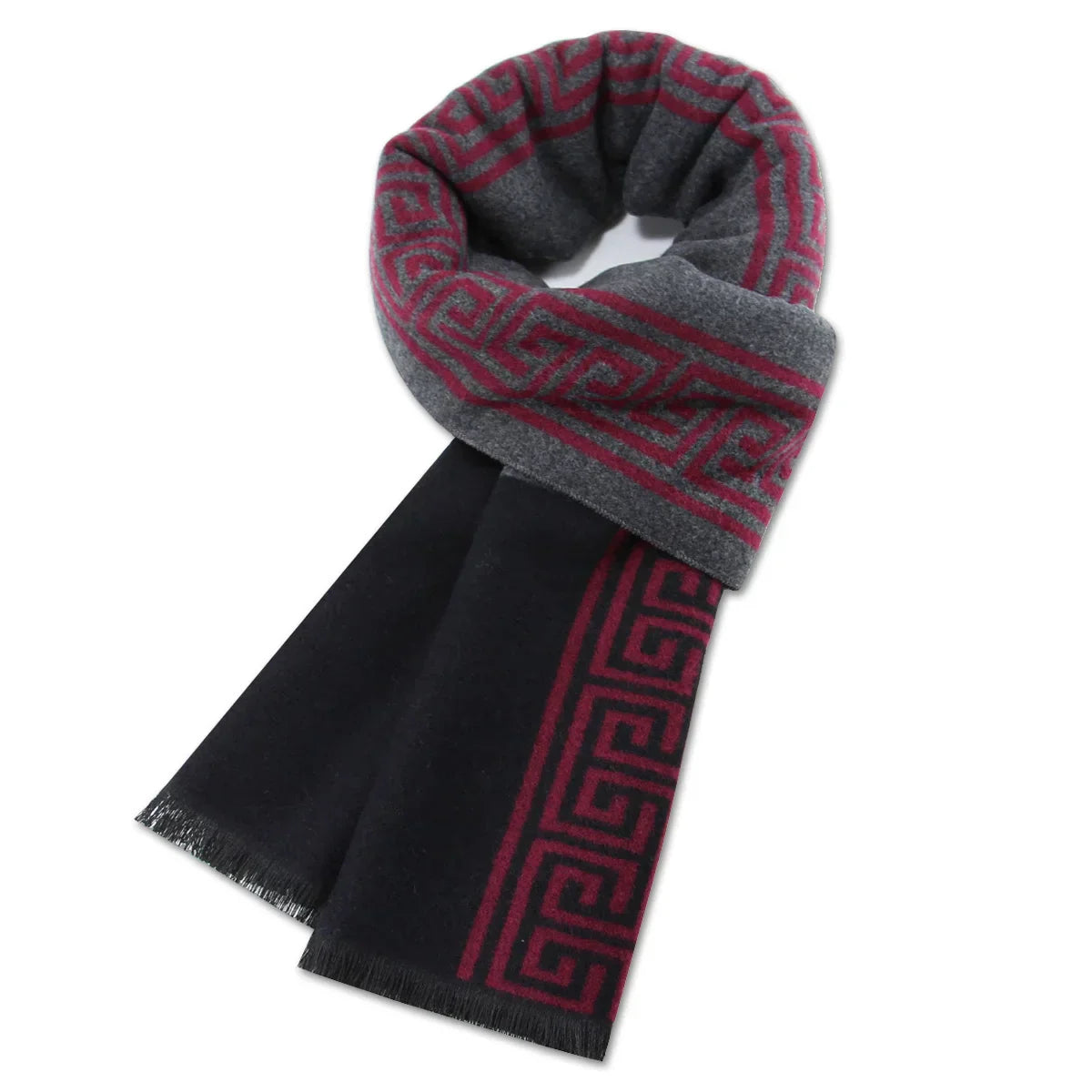 High Quality Men Scarf Autumn Winter Plaid Knitted