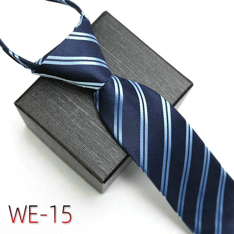 New Suit Business Zipper Tie for Man 48*7cm