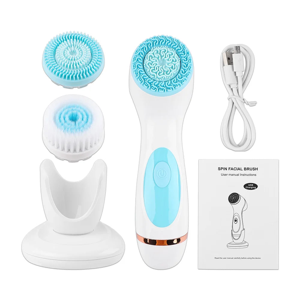 Electric Face Cleansing Brush for Facial Skin Care