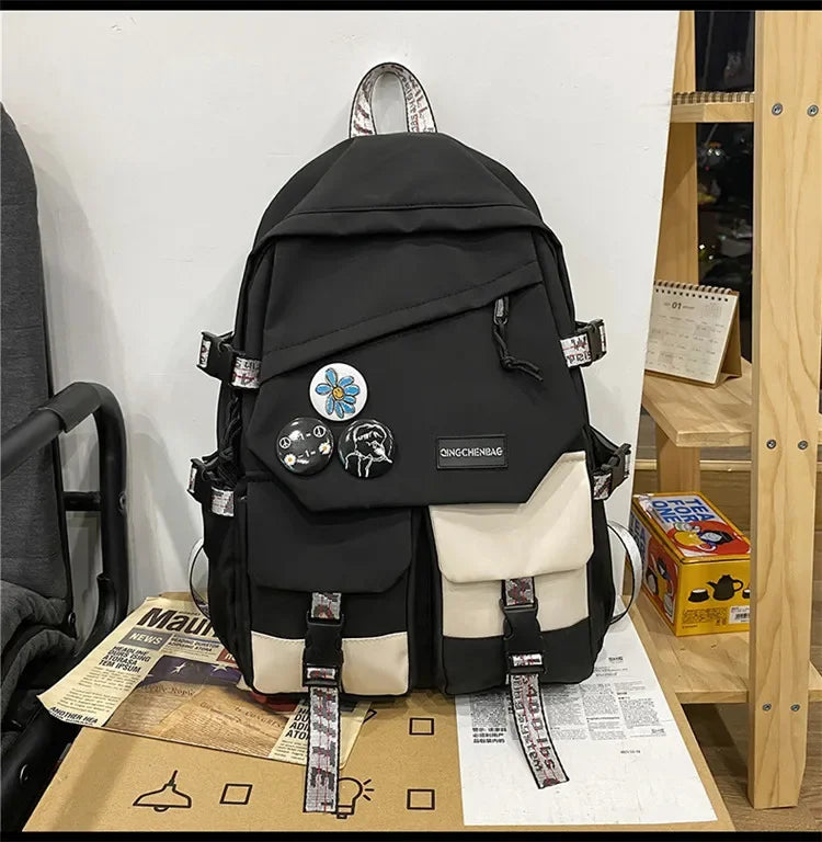 Fashion waterproof nylon women Backpack Girl travel High