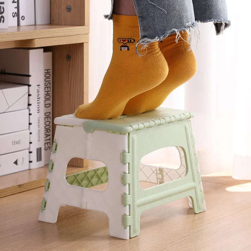 Plastic bathroom folding small bench children adult outdoor